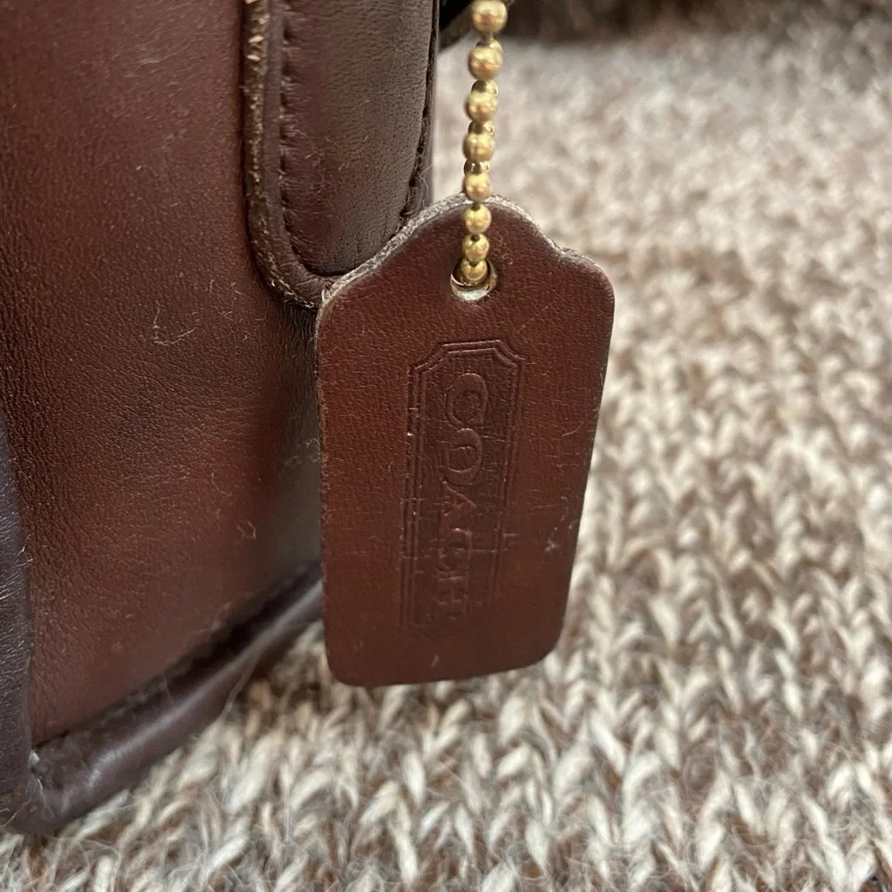 Vintage Coach Metropolis Zip Crossbody Shoulder Bag Mahogany - Picture 2 of 9